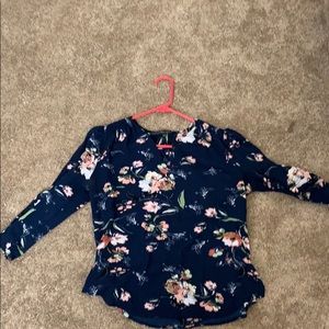 Fun2Fun Kenmore Split Neck Blouse